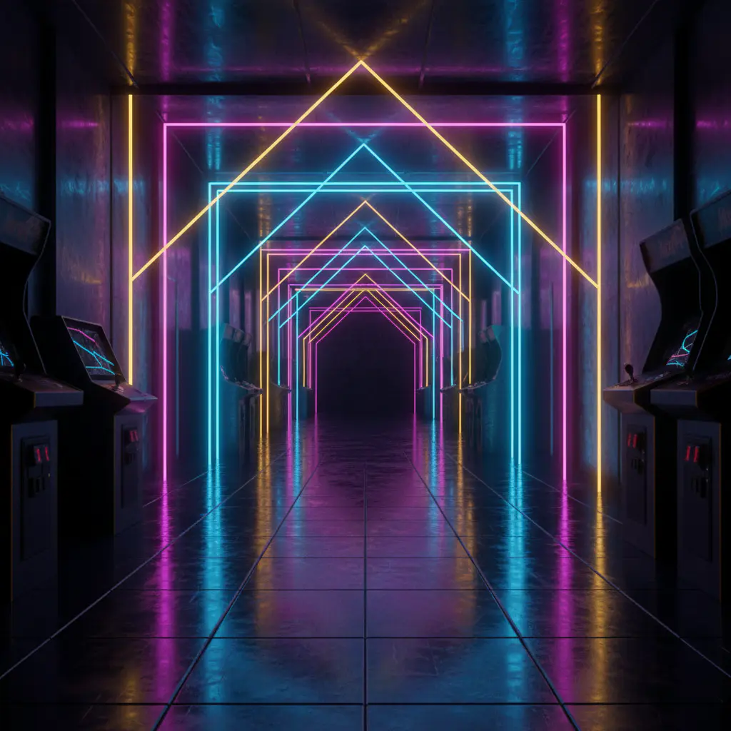 Fondo abstracto de neón
